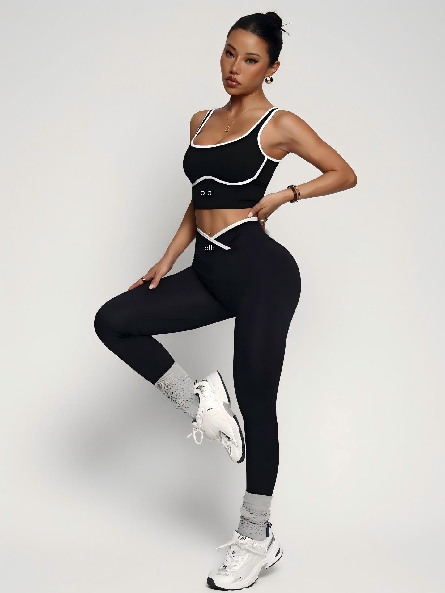 2피스 신상 스포츠 브라 베스트 팬츠 피트니스 슈트,  - Sports Bra High Impact 리뷰 및 가격